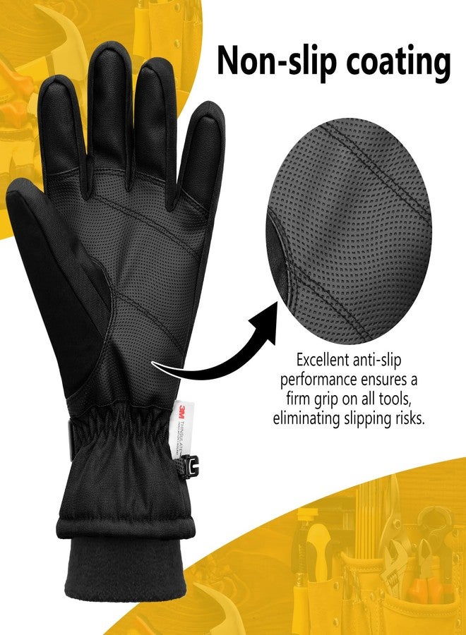 Odtmger Snow Shoveling Work Gloves -Cold Weather Winte Gloves Heavy-Duty, for Construction,Outdoor Labor - Image 2